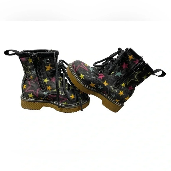CoCo Jumbo Black Star Combat  Boots Size 5.5 - Picture 5 of 6